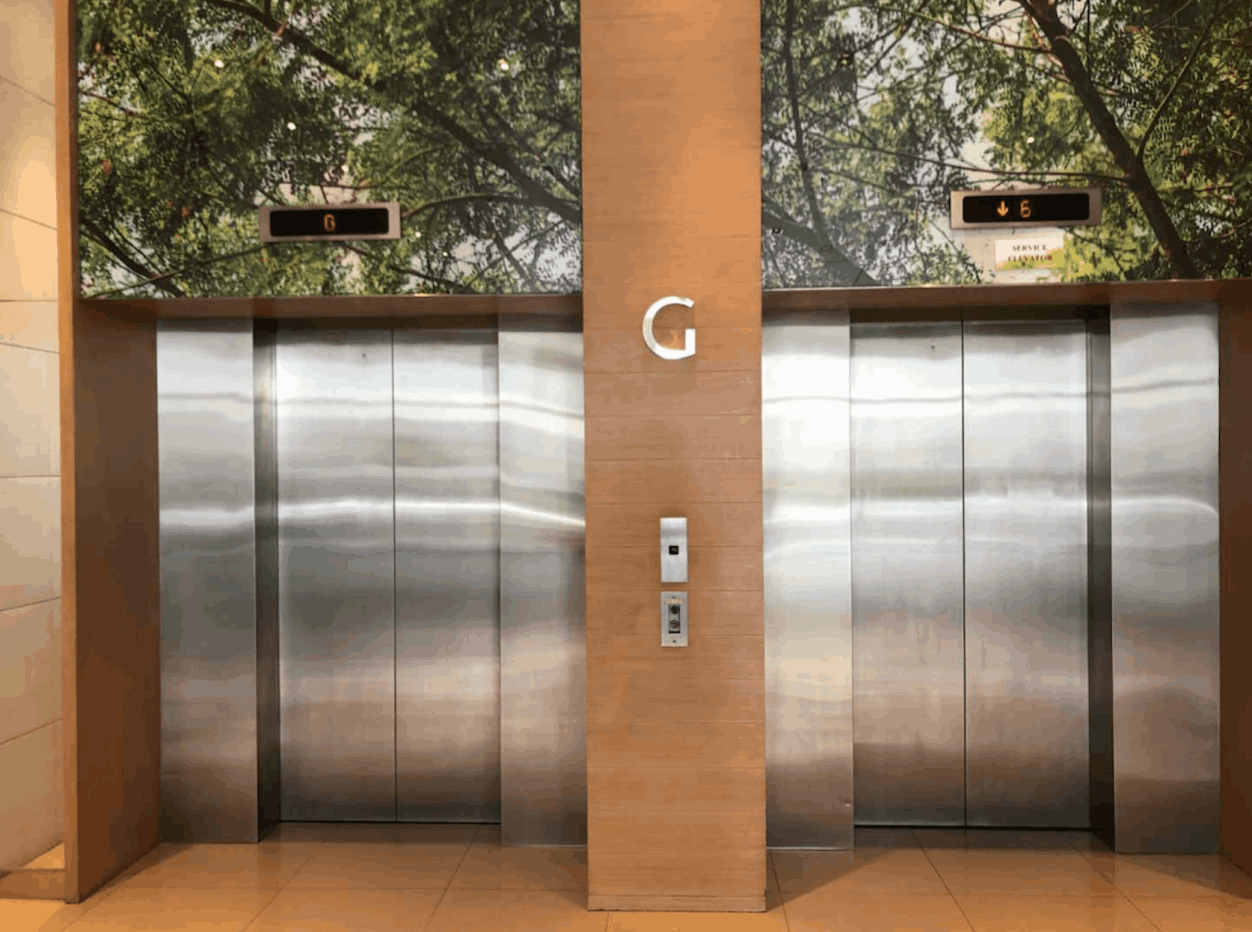 Elevator to 6th floor